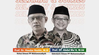 Ketua Umum dan Sekertaris Umum PP Muhammadiyah