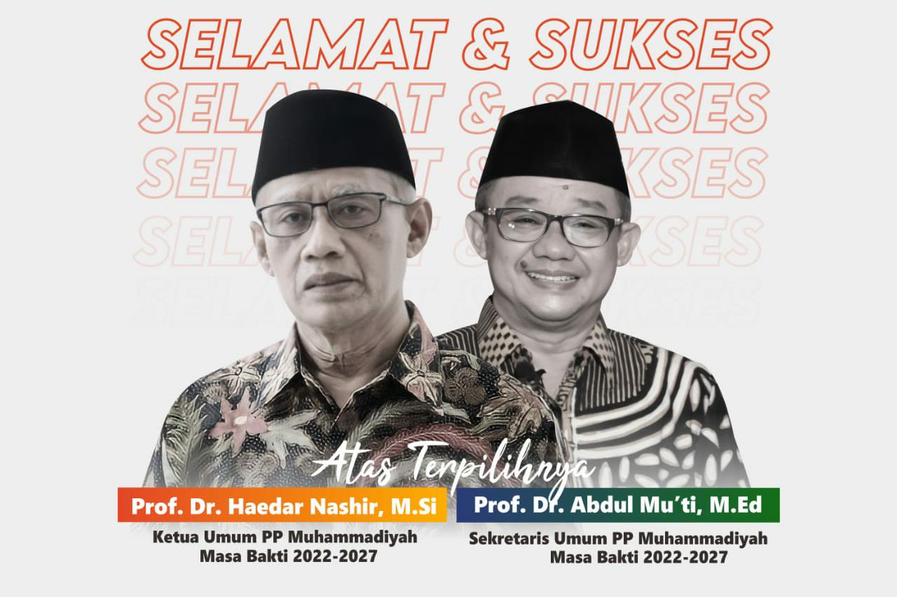 Ketua Umum dan Sekertaris Umum PP Muhammadiyah