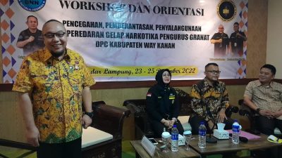 Tony Eka Chandra Tutup Workshop dan Orientasi P4GN GRANAT Way Kanan