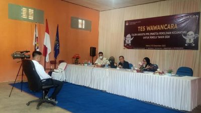 Calon Anggota PPK Badan Ad Hoc Se-Kota Metro Ikuti Tes Wawancara