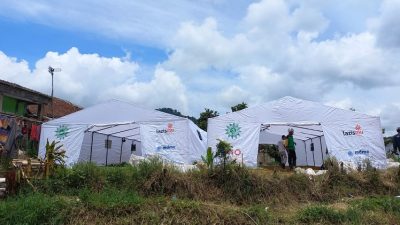 MDMC Salurkan Bantuan Logistik Hingga Dirikan Sekolah Darurat di Cianjur