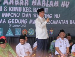 Wabup Way Kanan Hadiri Pengajian Akbar dan Pelantikan Pengurus MWC NU Banjit