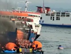 KMP Royce 1 Terbakar, Penumpang Panik Ada Melompat ke Laut