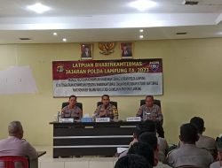 Tingkatkan Latpuan Bhabinkamtibnas Dalam Pegamanan Pemilu 2024, Polda Lampung Gandeng KPU Dan Bawaslu Way Kanan