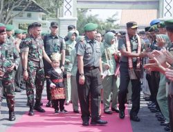 Ali Rahman Sambut Kunker Danrem 043/Gatam di Kodim 0427/WK