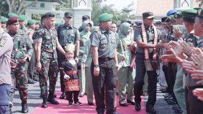 Ali Rahman Sambut Kunker Danrem 043/Gatam di Kodim 0427/WK
