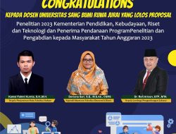 Tiga Dosen Saburai Lolos Program Penelitian Kampus Dari Kementerian Pendidikan