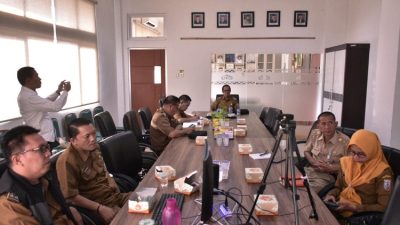 Pemkab Way Kanan Ikuti Rakor Virtual Kemendagri RI Pengendalian Inflasi Daerah Tahun 2023