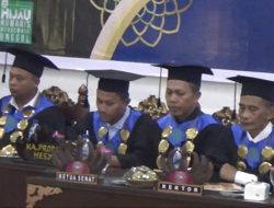 Dirjen Perguruan Tinggi Agama Hadiri Acara Sidang Senat Terbuka Wisuda Institut Al Ma’arif Way Kanan Tahun Akademik 2022/2023