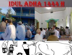 Takbir Idul Adha Warga Muhammadiyah Way Kanan Tetap Menggema Walau Terjadi Pemadaman Listrik Oleh PLN