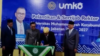 Rektor UMKO Periode 2023-2027 Resmi di Lantik