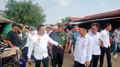 Pemkab Lampura Inpeksi Mendadak ke Beberapa Pasar Setempat