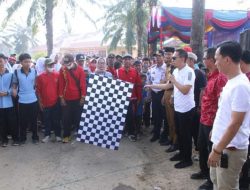 Ardian Saputra Buka Kegiatan Jalan Sehat di Kecamatan Abung Semuli