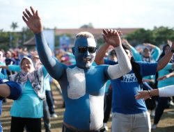 10.000 Peserta Semarakkan Senam HUT PAN ke -25, Birukan Langit Yogya Dengan Semangat Peduli Lingkungan, Kesehatan dan UMKM