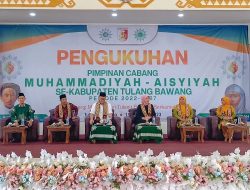 Pimpinan Cabang Muhammadiyah dan Aisyiyah Sekabupaten Tulang Bawang Periode 2022-2027 Resmi DiKukuhkan