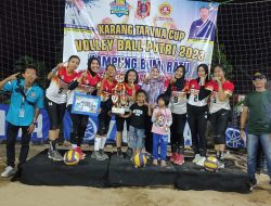 Team 68 Buay Bahuga Raih Juara 1 pada Pertandingan Karang Taruna CUP Volly Ball Putri 2023