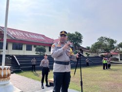 Kapolres Way Kanan Minta Personel Pertahankan Kedisiplinan dan Jaga Nama Baik Polres