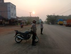 Jelang Pemilu 2024, Polsek Way Tuba Tingkatkan KRYD di Jalinsum