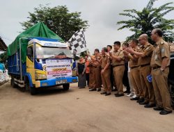 Pemkab Way Kanan Launching Penyaluran Bantuan Pangan CBP Tahun 2024 Di Kampung Way Tuba Asri