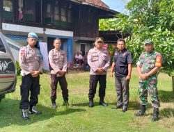 Polsek Gunung Labuhan Polres Way Kanan Amankan Tahapan Kampanye Caleg DPRD Provinsi Lampung dan Caleg Kabupaten Way Kanan di Kampung Labuhan Jaya