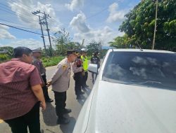 Libur Panjang, Kapolres Pantau Arus Lalulintas di Jalinsum Perbatasan Way Kanan dan Lampung Utara