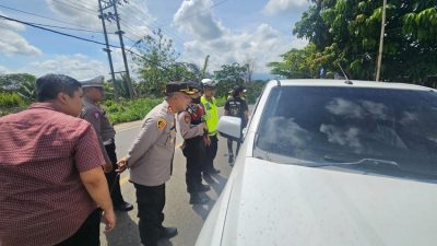 Libur Panjang, Kapolres Pantau Arus Lalulintas di Jalinsum Perbatasan Way Kanan dan Lampung Utara