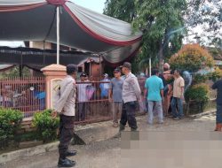 Ciptakan Pemilu Damai, Polres Way Kanan Pam Kampanye di Kampung Kalipapan Rejo