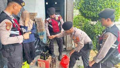 Operasi Cempaka Krakatau 2024, Polisi Razia Miras di Warung Talang Karet
