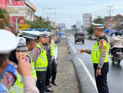 Satlantas Polres Way Kanan Gelar Kampanye Keselamatan Lalu Lintas di Pasar Baradatu