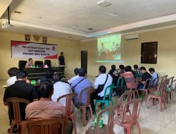 Satreskrim Polres Way Kanan Gelar Pelatihan Olah TKP
