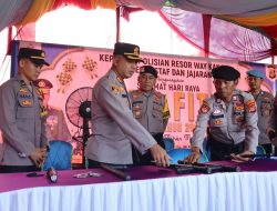 Kapolres Way Kanan Lakukan Pengecekan Pos Pelayanan dan Pengamanan dalam Operasi Ketupat Krakatau 2024