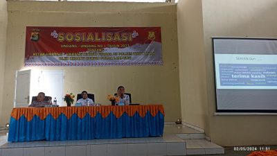 Polres Way Kanan Gelar Sosialisasi Undang-Undang KUHP Bersama Tim Bidkum Polda Lampung