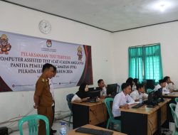 Tes Tertulis CAT Pemilihan PPK Pilkada 2024 Digelar di SMK YP 17 Baradatu