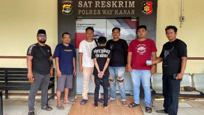 Team Tekab 308 Polres Way Kanan Berhasil Ungkap Kasus DPO Curas