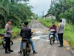 Polsek Rebang Tangkas Gelar Patroli KRYD di Jalan Kampung Gunung Sari