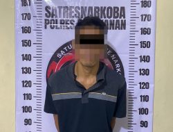 Satresnarkoba Polres Way Kanan Bekuk Pelaku Diduga Edarkan Sabu 7,25 gram di Gunung Labuhan