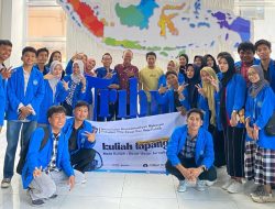 Mahasiswa Ilmu Komunikasi Unismuh Makassar Lakukan Kuliah Lapangan ke Redaksi Tribun Timur