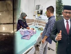 Korban Kebakaran di Muara Satu Kini di Rawat di RSUD Meuraxa Banda Aceh, Haji Uma Serahkan Bantuan