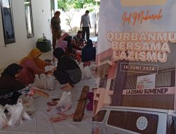 Lazismu Sumenep Adakan Penyembelihan Hewan Qurban Perdana di Gedung Dakwah Muhammadiyah