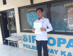Camat Buay Bahuga Laporkan Oknum Polisi ke Propam Usai Merasa Terancam