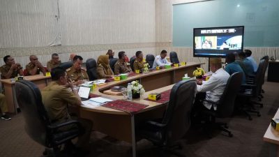 Inspektur Provinsi Lampung Fredy Ikuti Rapat Koordinasi Pengendalian Inflasi Daerah