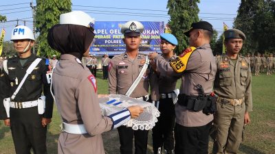 Apel Gelar Pasukan Operasi Patuh Krakatau 2024 di Polres Way Kanan