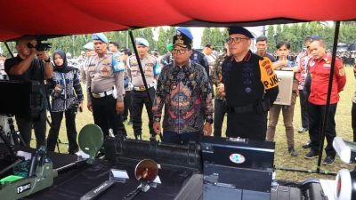 Pj. Gubernur Lampung Ikuti Apel Gelar Pasukan Pengamanan Pilkada Serentak 2024