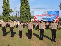 Polres Way Kanan Gelar Upacara Kenaikan Pangkat Personel Periode 1 Juli 2024