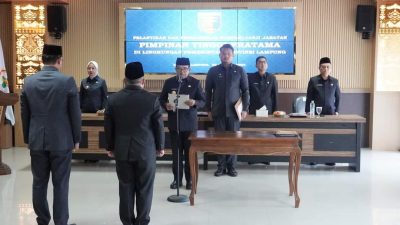 Dorong Kinerja RSUDAM, Pj. Gubernur Lampung Lantik Dua Pejabat Baru