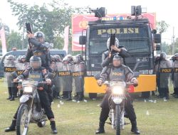 Polres Tulang Bawang Gelar Apel Kesiapan Simulasi Pengamanan Pelantikan Anggota DPRD