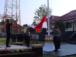 Polres Way Kanan Gelar Upacara HUT ke-79 Kemerdekaan RI di Mako Polres Way Kanan
