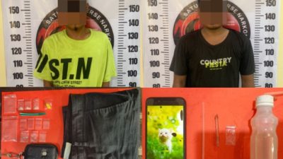 Satresnarkoba Polres Way Kanan Tangkap Dua Pelaku Penyalahgunaan Narkoba di Way Tuba