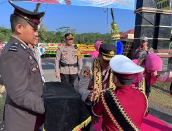 Pisah Sambut Kapolres Way Kanan: AKBP Pratomo Widodo Serahkan Tongkat Komando kepada AKBP Adanan Mangopang