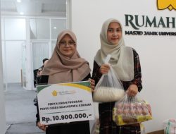 Rumah Amal Masjid Jamik USK Salurkan 120 Paket Sembako untuk Mahasiswa USK